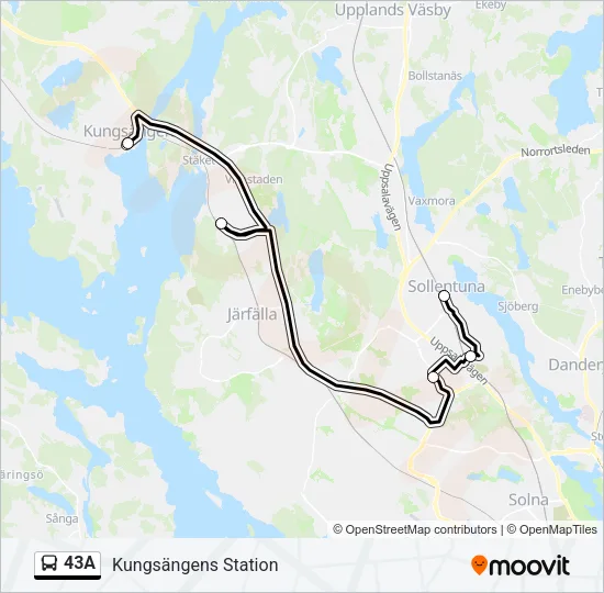 43A  Line Map
