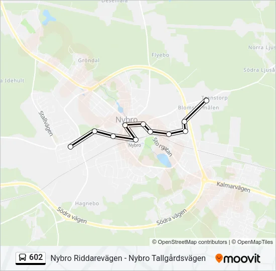 602 Bus Line Map