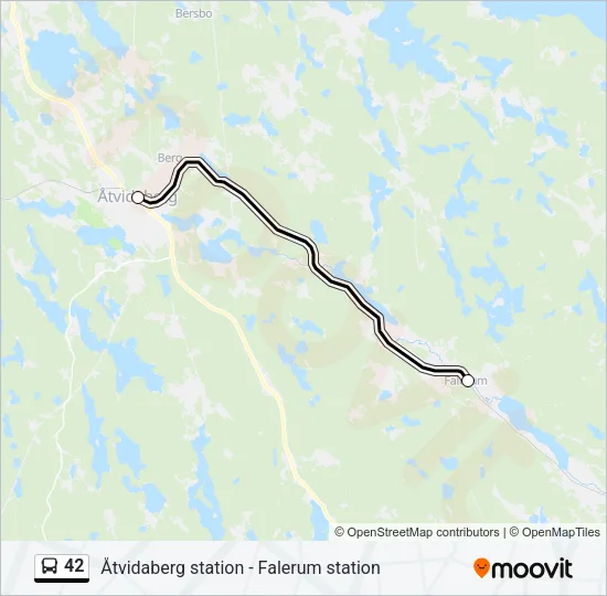 42 Bus Line Map