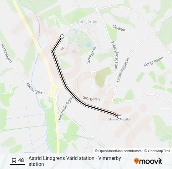 48 Bus Line Map
