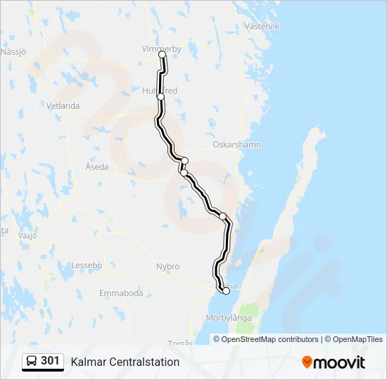 301 Bus Line Map