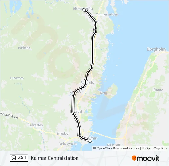 351 Bus Line Map