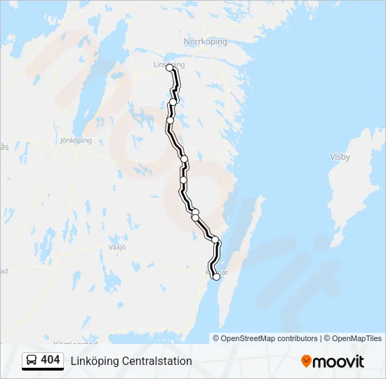 404 Bus Line Map