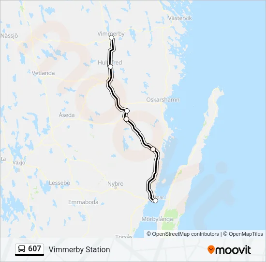 607 Bus Line Map