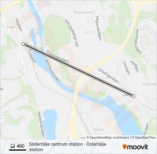 40C Bus Line Map