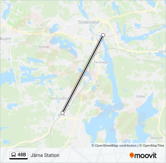 48B Bus Line Map