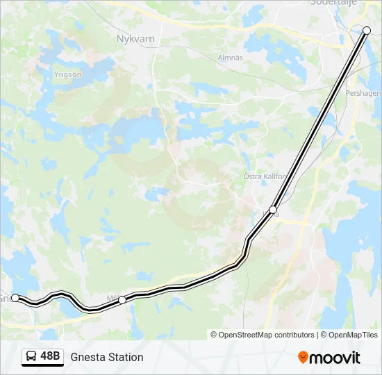 48B Bus Line Map