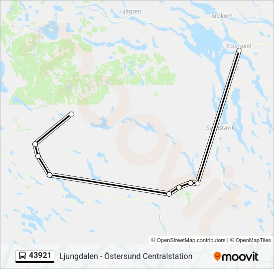 43921 Bus Line Map