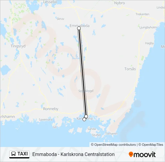 TAXI Bus Line Map