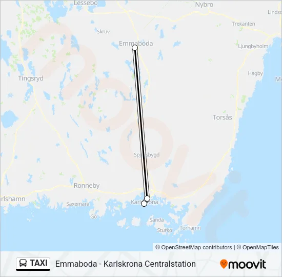 TAXI Bus Line Map