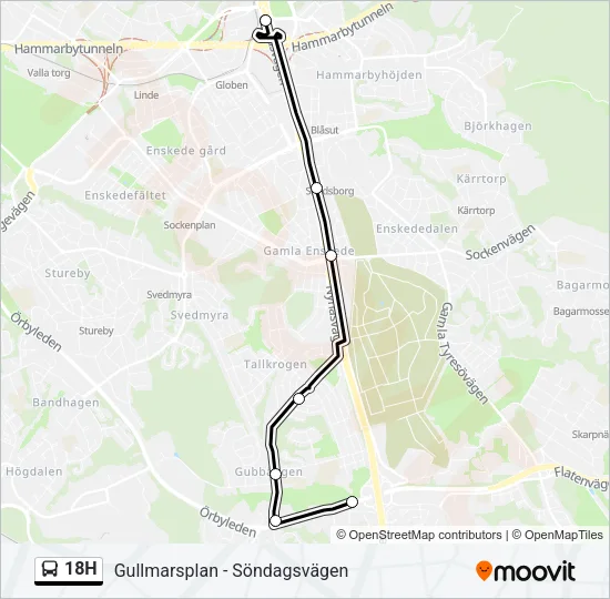 18H  Line Map