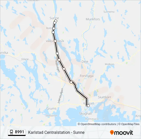 8991 Train Line Map