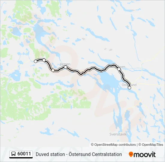60011 Bus Line Map
