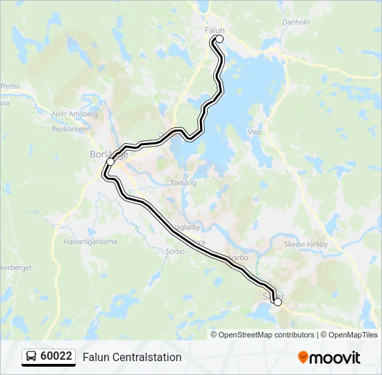 60022 Bus Line Map