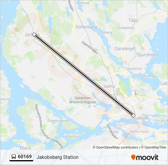 60169 Bus Line Map