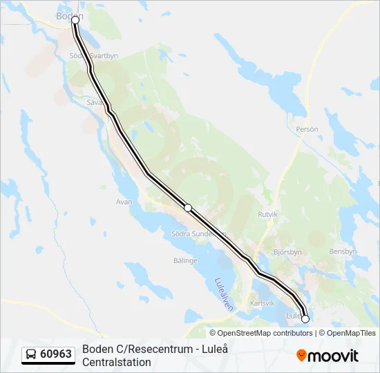 60963 Bus Line Map