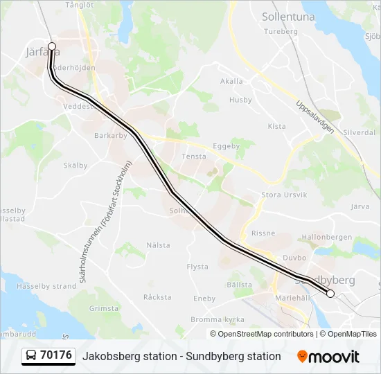 70176 Bus Line Map