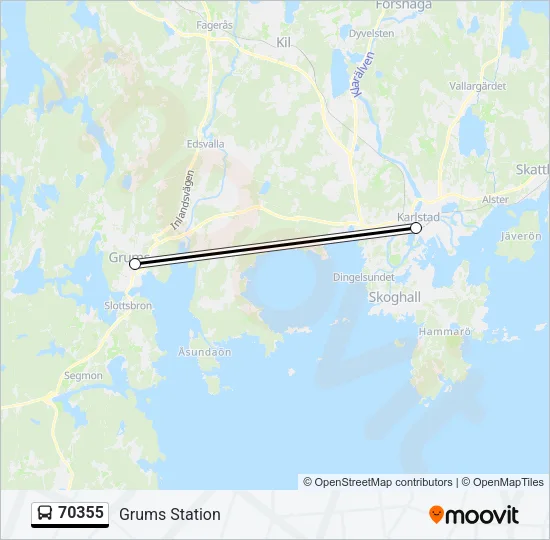 70355 Bus Line Map