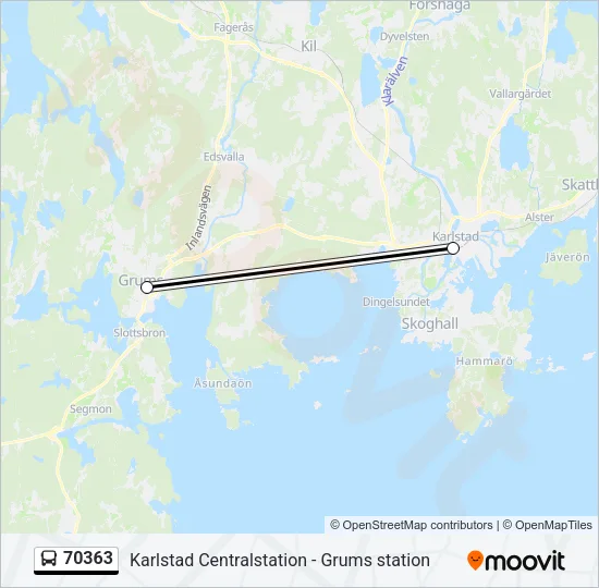 70363 Bus Line Map