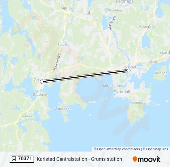 70371 Bus Line Map