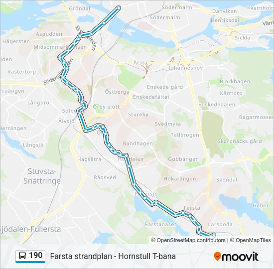 190  Line Map