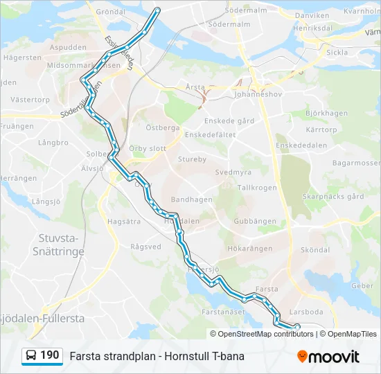 190  Line Map