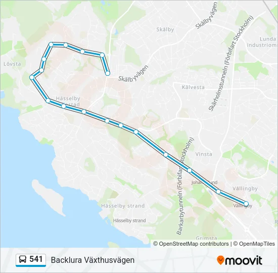 541  Line Map