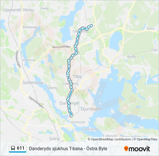 611  Line Map