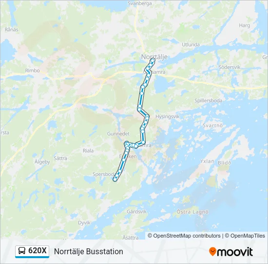 620X  Line Map