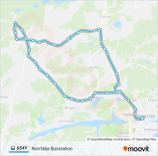 654Y  Line Map