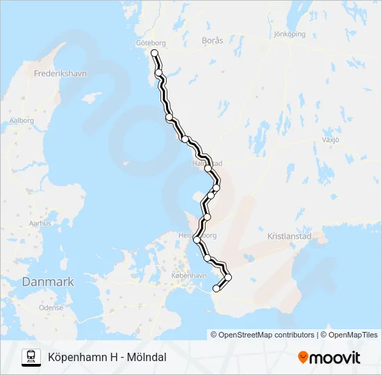 ÖRESUNDSTÅG  Line Map