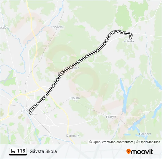 118  Line Map