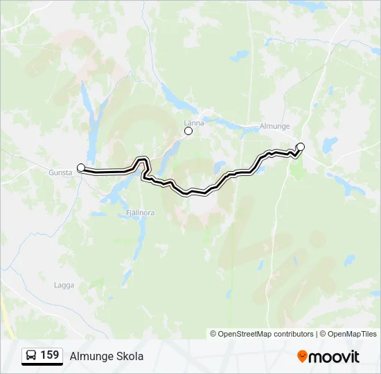 159 Bus Line Map