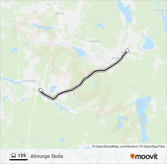 159 Bus Line Map