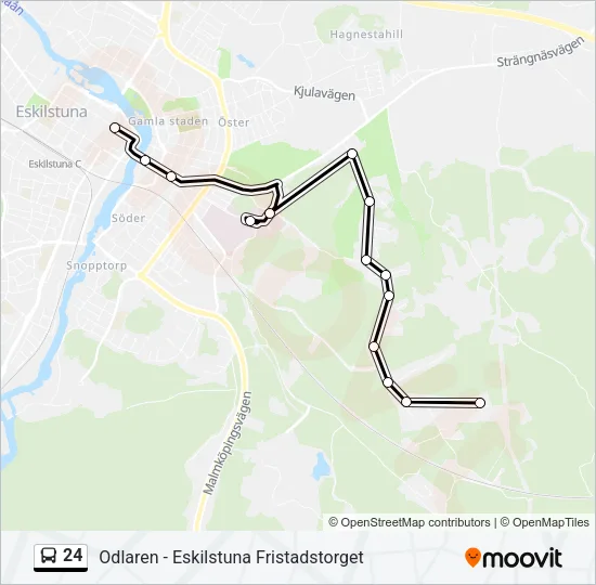 24 Bus Line Map