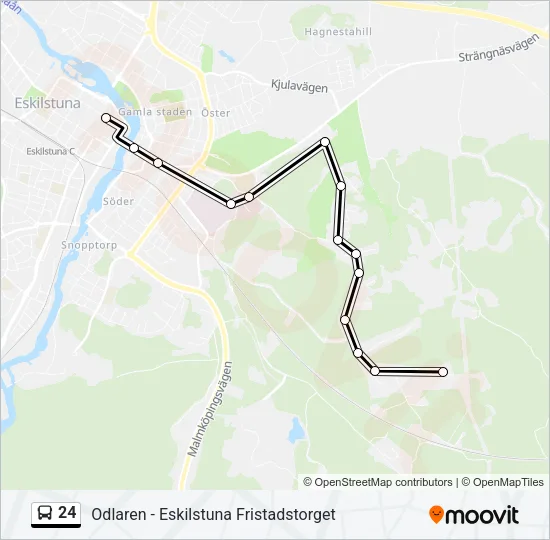 24 Bus Line Map