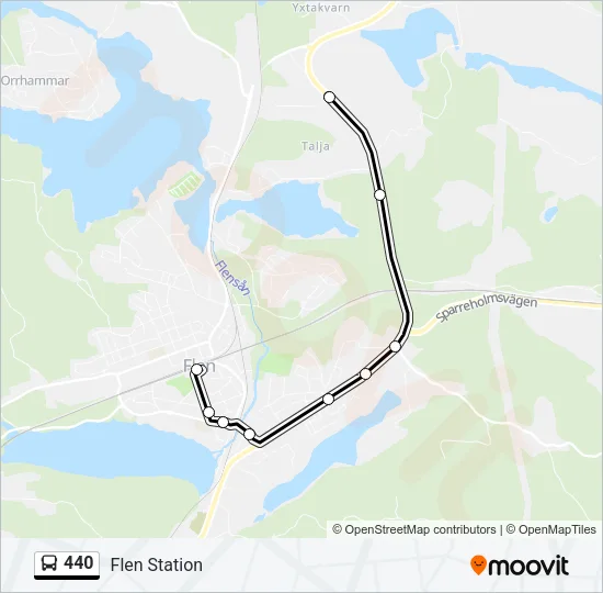 440 Bus Line Map