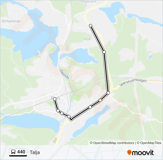 440 Bus Line Map