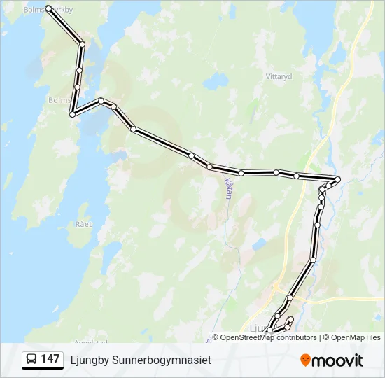 147 Bus Line Map