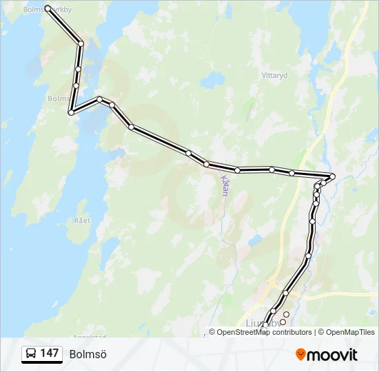 147 Bus Line Map