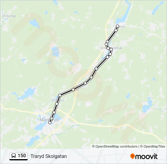 150 Bus Line Map