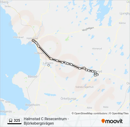 325 Bus Line Map