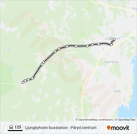 125 Bus Line Map