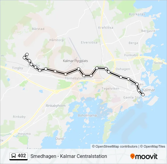 402 Bus Line Map