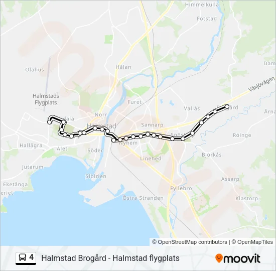4 Bus Line Map