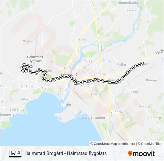 4 Bus Line Map