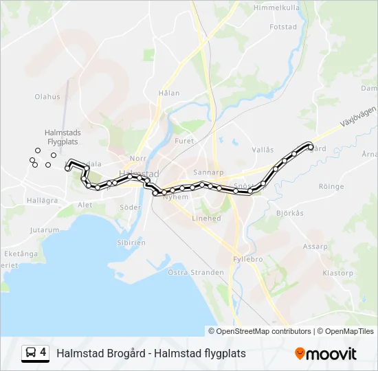 4 Bus Line Map