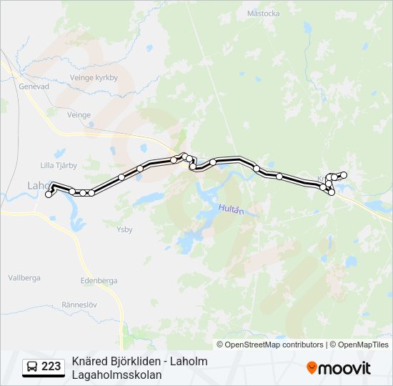 223 Bus Line Map