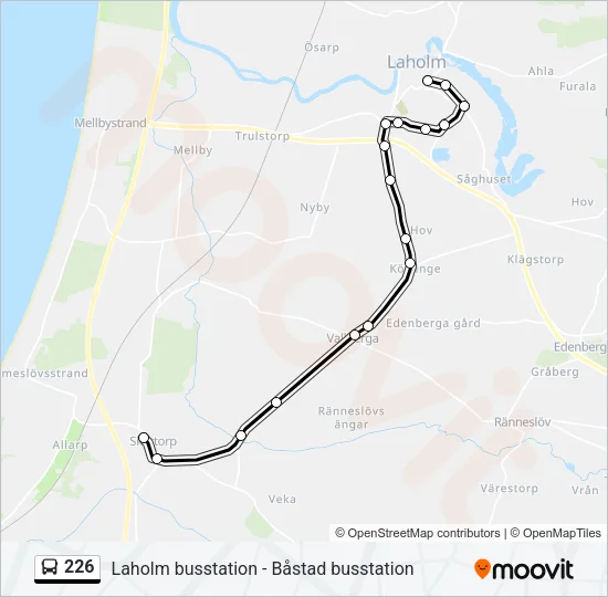 226 Bus Line Map