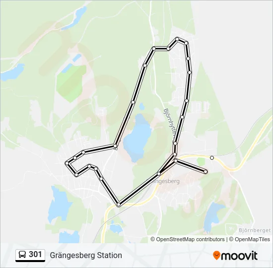 301 Bus Line Map